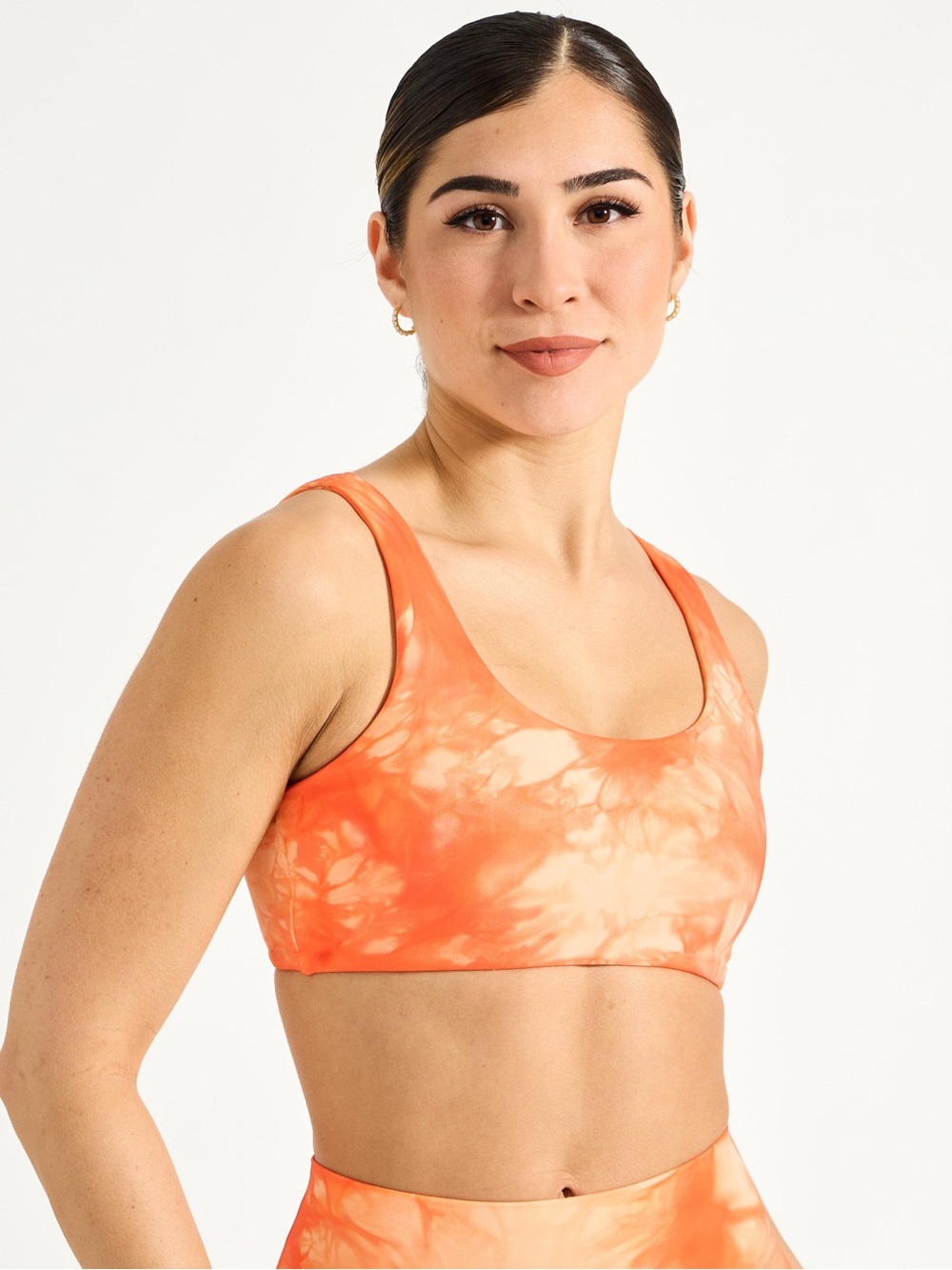 BuffBunny Peach Rings Tie Dye Bra
